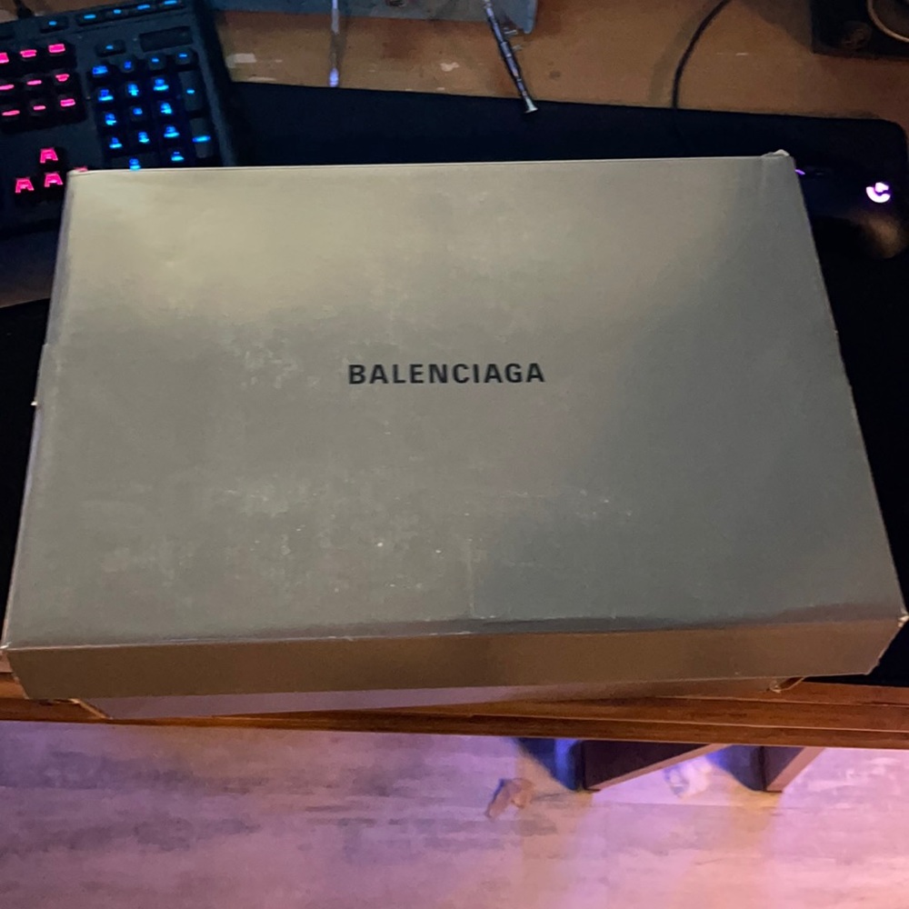 Balenciaga Triple S all over logo.